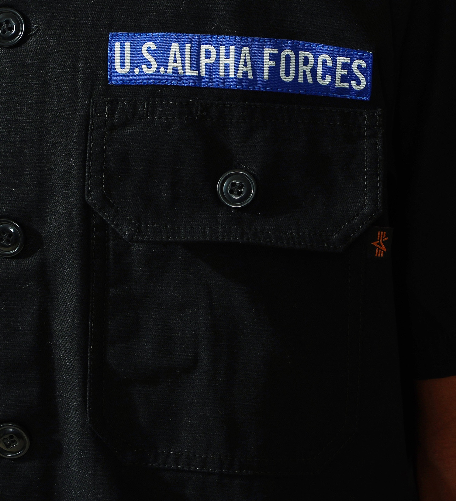 ALPHA(アルファ)のユーティリティパッチドシャツ 半袖|トップス/シャツ/ブラウス/メンズ|ブラック
