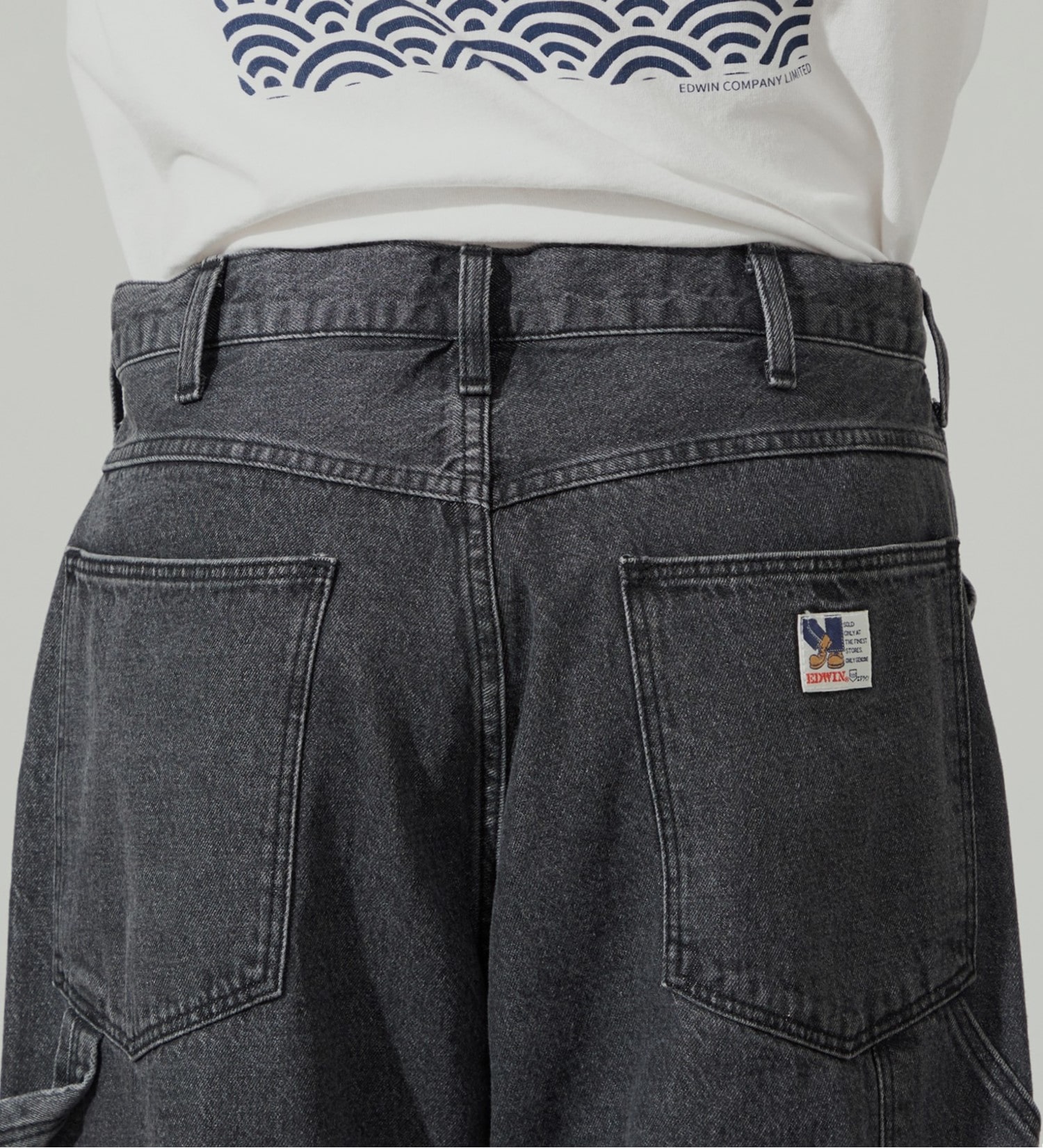 EDWIN(エドウイン)の【SALE】【WEB限定】STEPMARK ルーズペインターパンツ|パンツ/パンツ/メンズ|ブラックデニム2