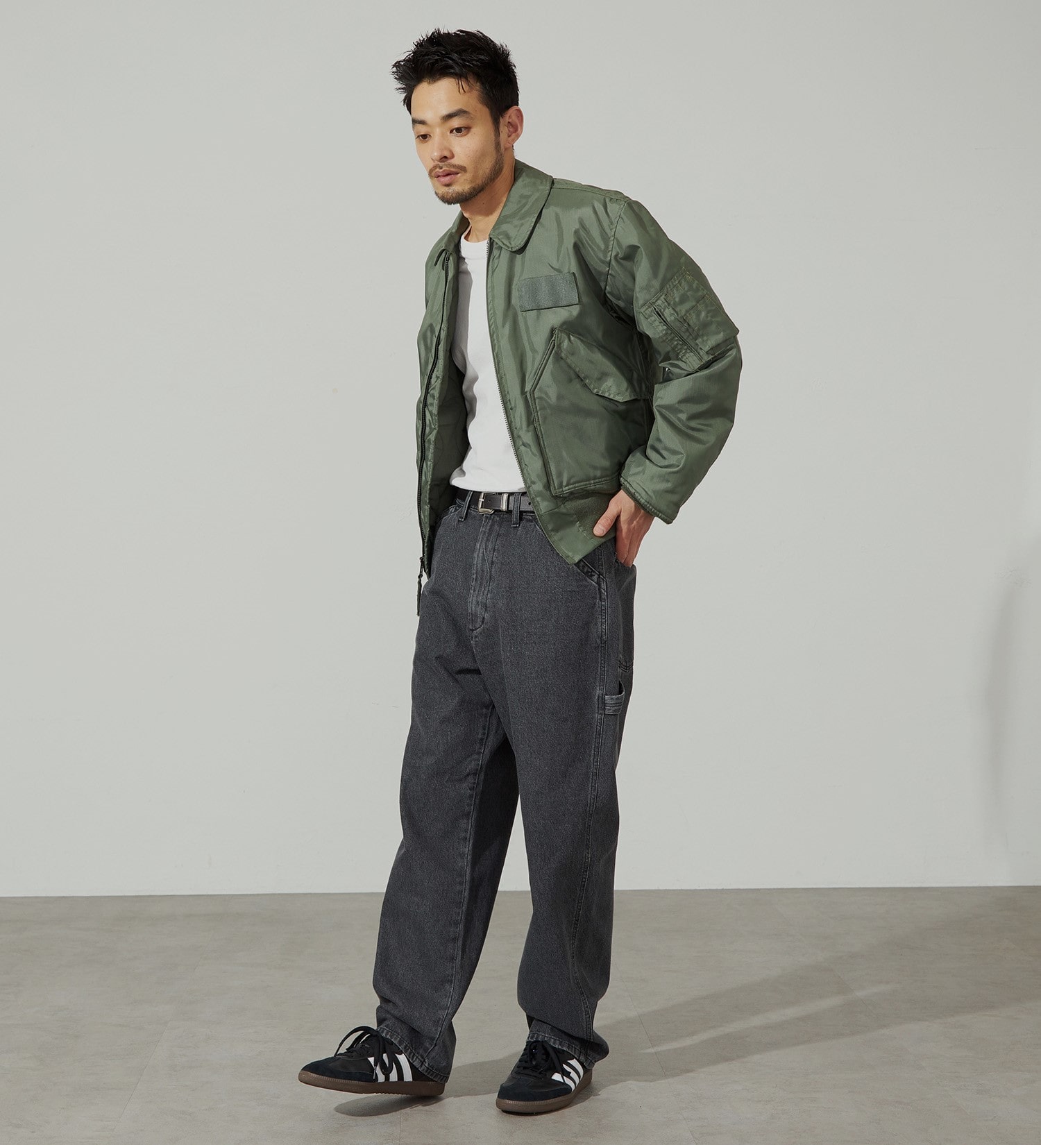 EDWIN(エドウイン)の【SALE】【WEB限定】STEPMARK ルーズペインターパンツ|パンツ/パンツ/メンズ|ブラックデニム2