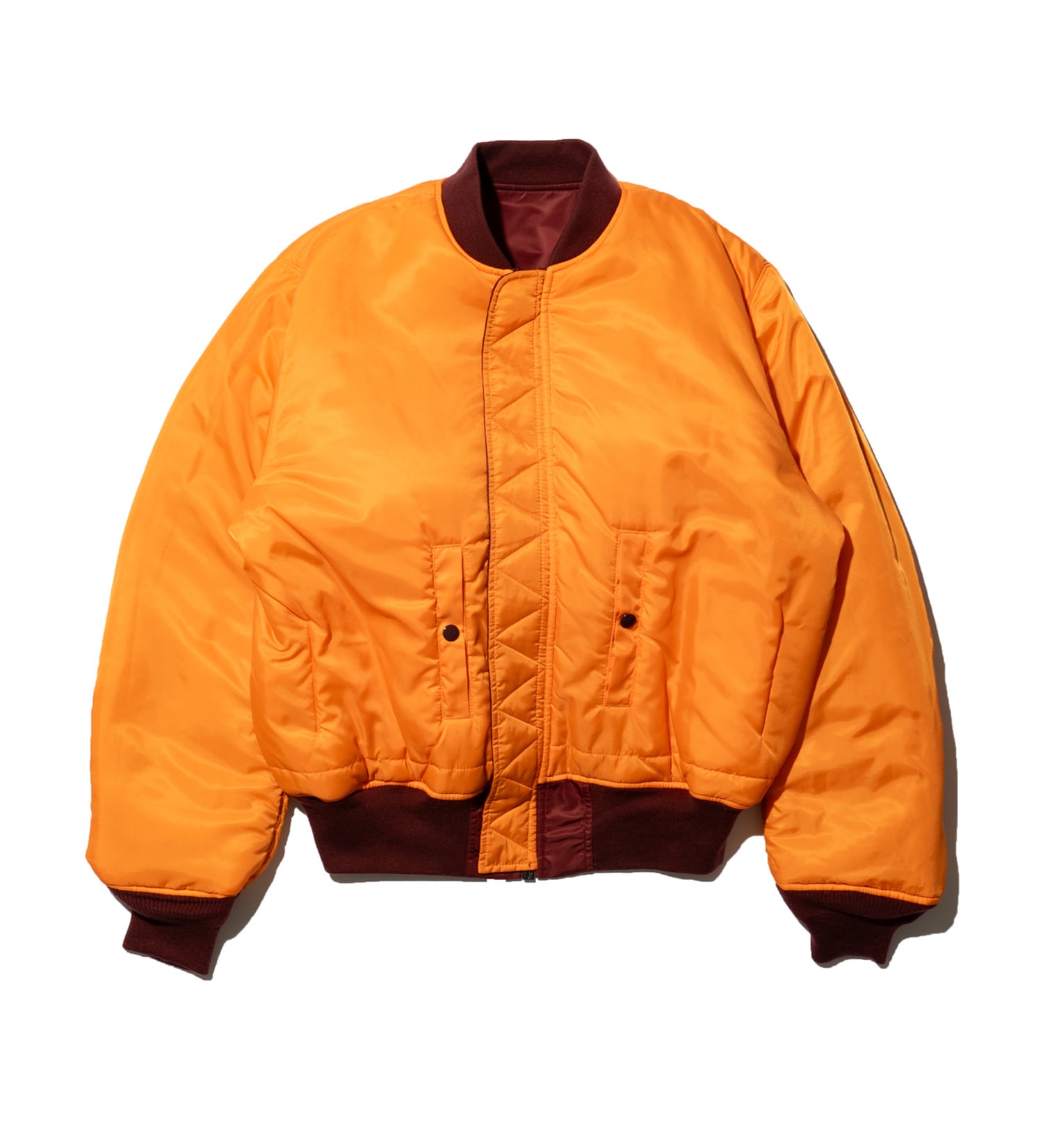 VALLEY APPAREL(バレー アパレル)の【予約P】MA-1 フライトナイロンジャケット|ジャケット/アウター/ミリタリージャケット/メンズ|レンガ