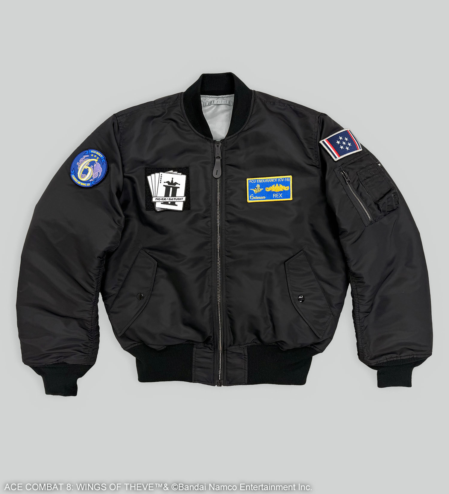 VALLEY APPAREL(バレー アパレル)の【予約】【VALLEY APPAREL x ACECOMBAT】MA-1|ジャケット/アウター/ミリタリージャケット/メンズ|ブラック