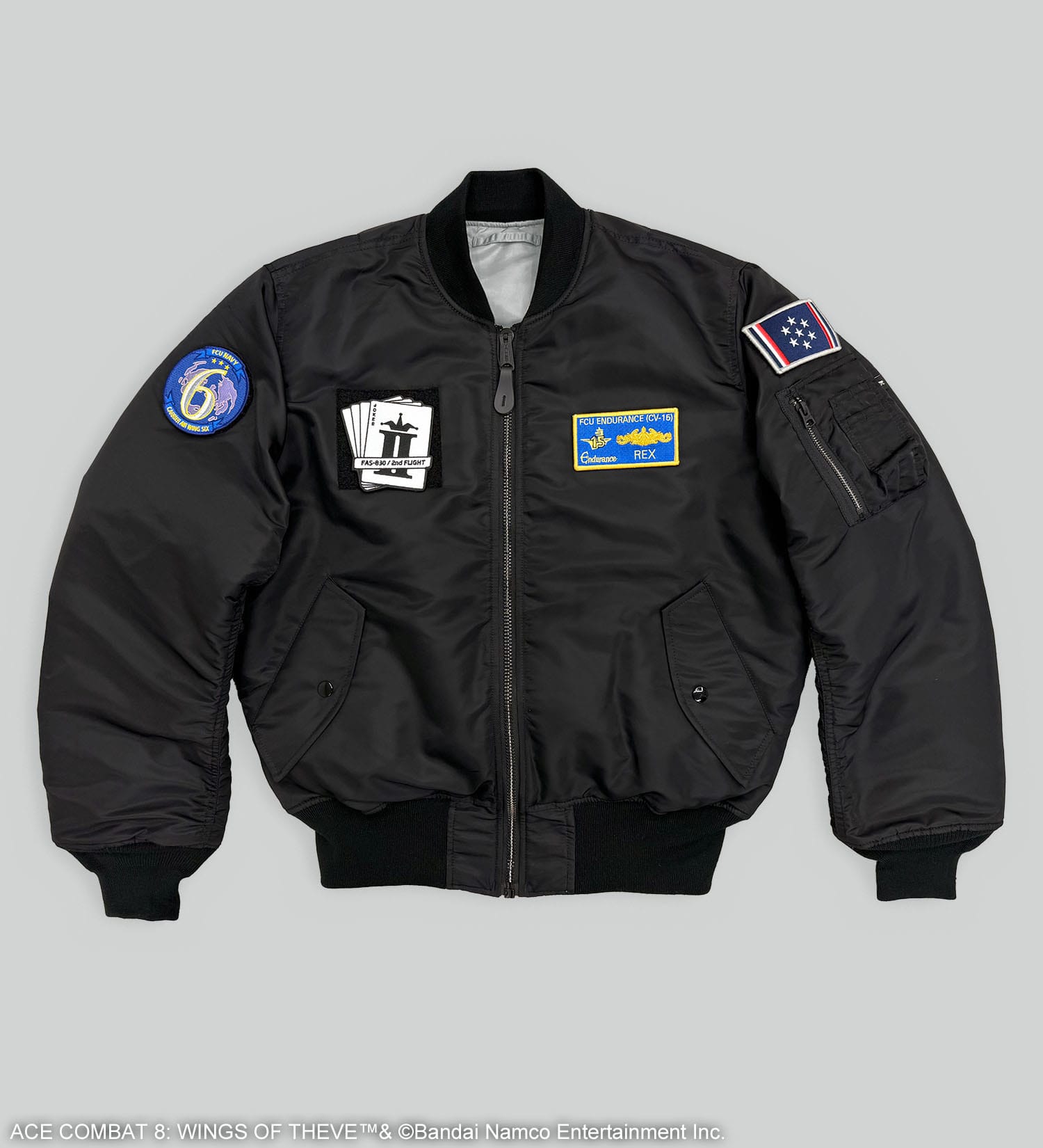 VALLEY APPAREL(バレー アパレル)の【予約】【VALLEY APPAREL x ACECOMBAT】MA-1|ジャケット/アウター/ミリタリージャケット/メンズ|ブラック