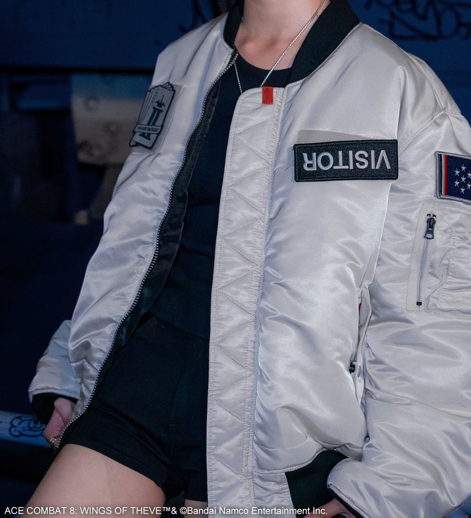 VALLEY APPAREL(バレー アパレル)の【予約】【VALLEY APPAREL x ACECOMBAT】MA-1|ジャケット/アウター/ミリタリージャケット/メンズ|ブラック
