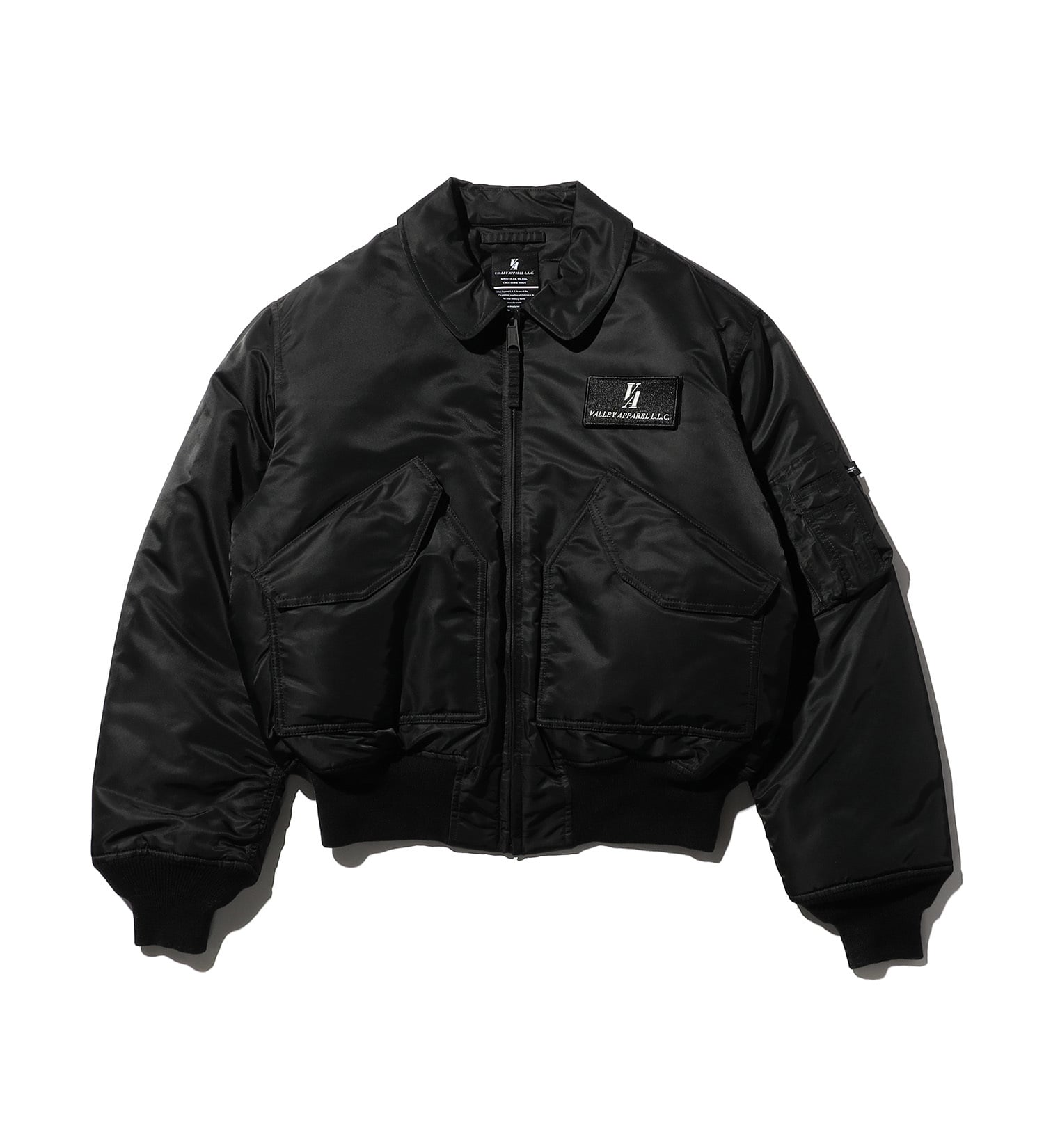 VALLEY APPAREL(バレー アパレル)のCWU-45/P フライトナイロンジャケット|ジャケット/アウター/ミリタリージャケット/メンズ|ブラック