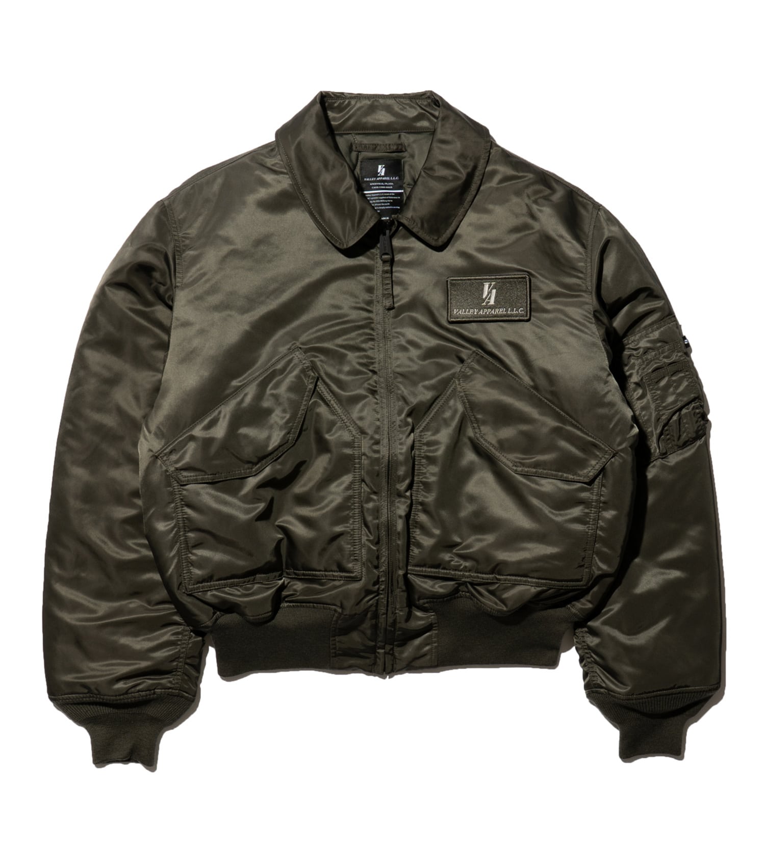 VALLEY APPAREL(バレー アパレル)の【予約P】CWU-45/P フライトナイロンジャケット|ジャケット/アウター/ミリタリージャケット/メンズ|ダークグレー