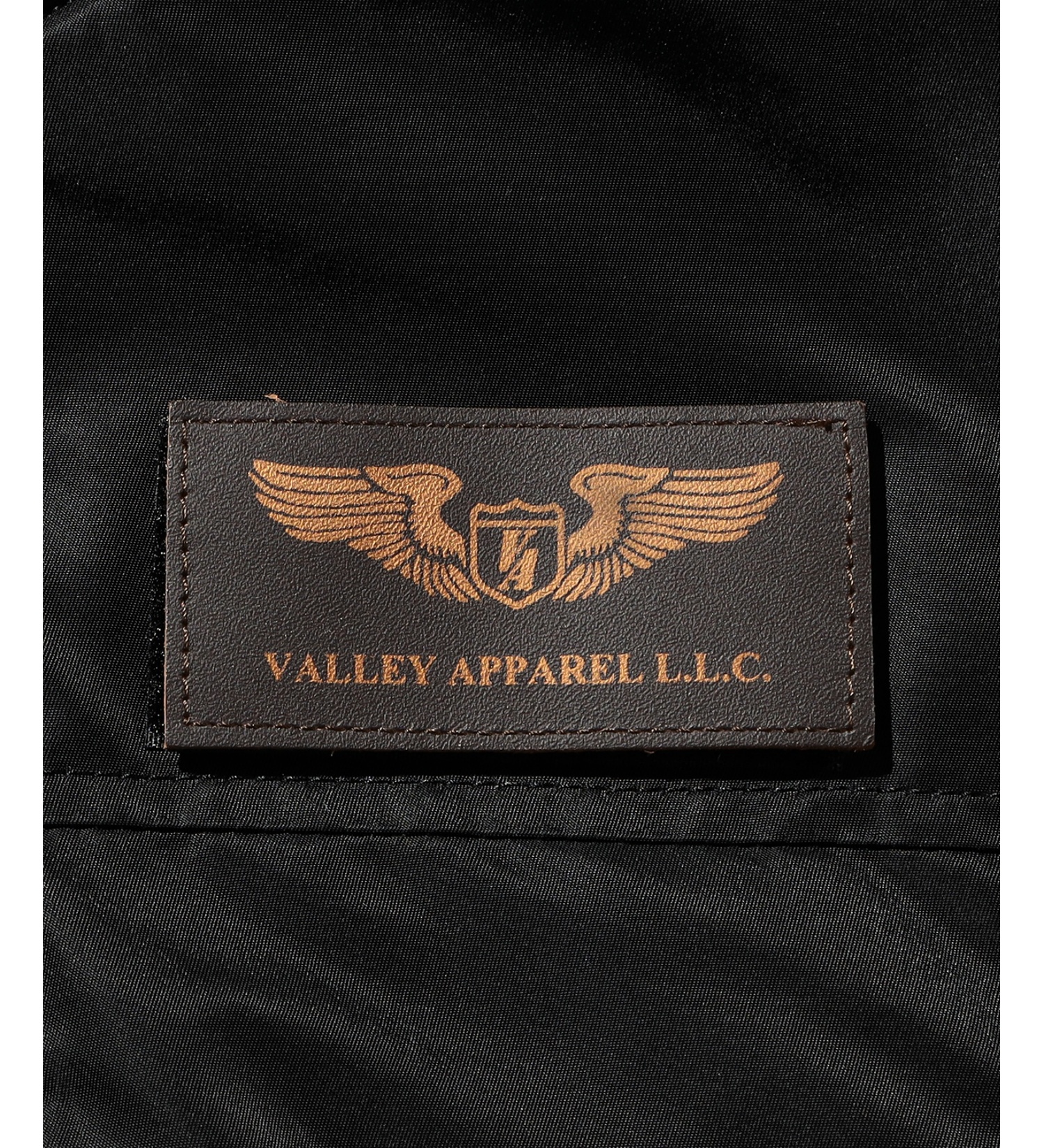 VALLEY APPAREL(バレー アパレル)の【大きいサイズ】フーデッドフライト ジャケット|ジャケット/アウター/ミリタリージャケット/メンズ|ブラック