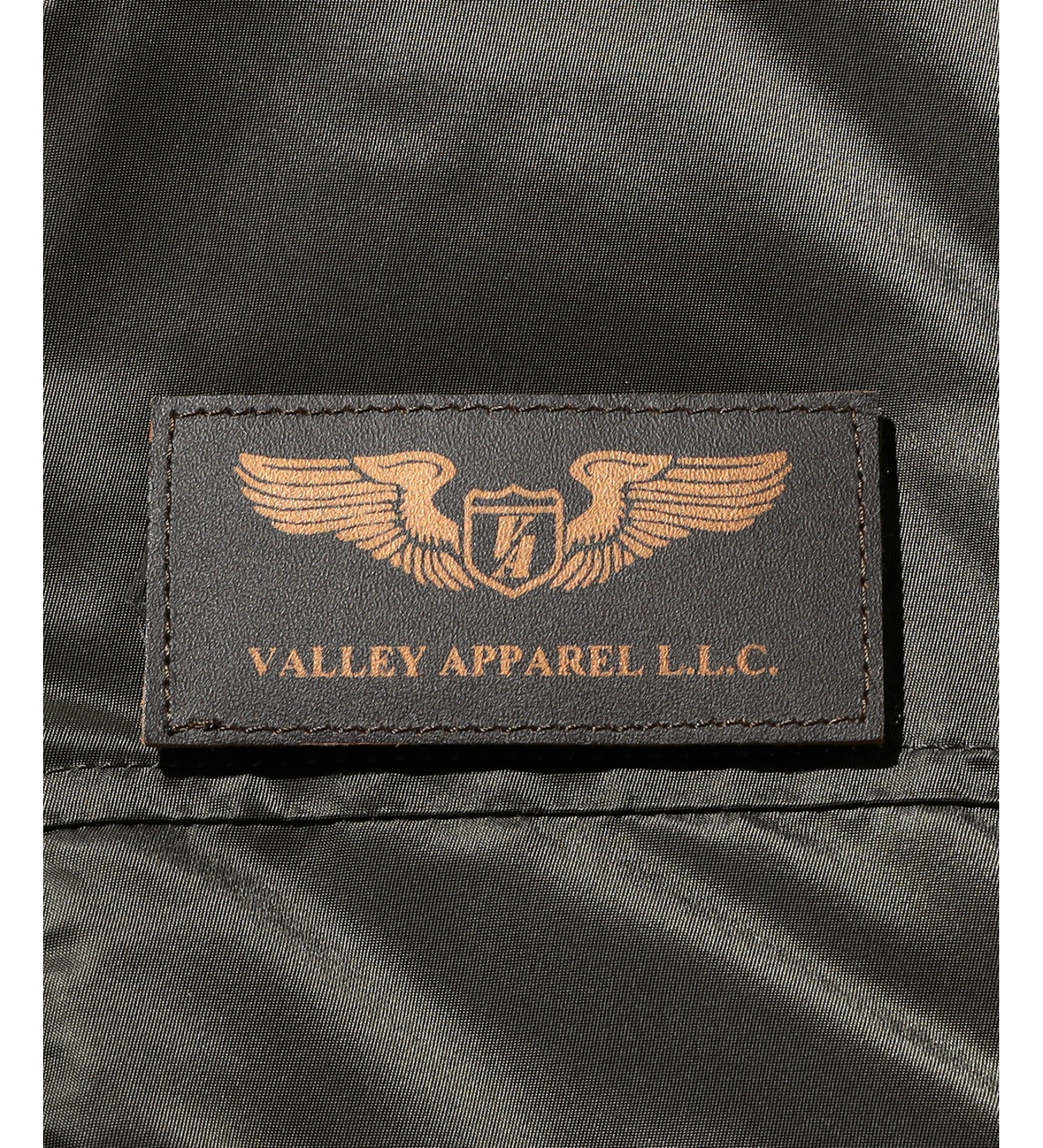 VALLEY APPAREL(バレー アパレル)の【大きいサイズ】フーデッドフライト ジャケット|ジャケット/アウター/ミリタリージャケット/メンズ|ダークグレー