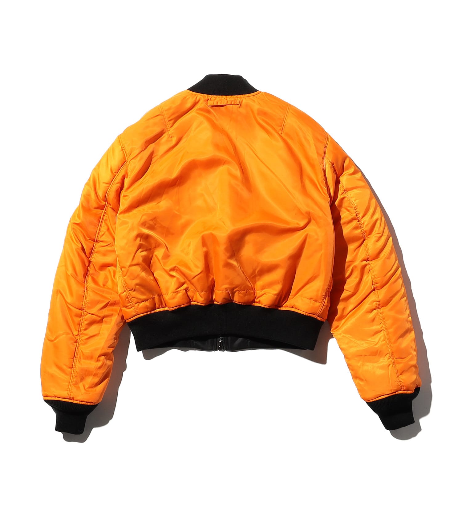 VALLEY APPAREL(バレー アパレル)のレディース MA-1 ショートナイロンジャケット|ジャケット/アウター/ミリタリージャケット/レディース|ブラック