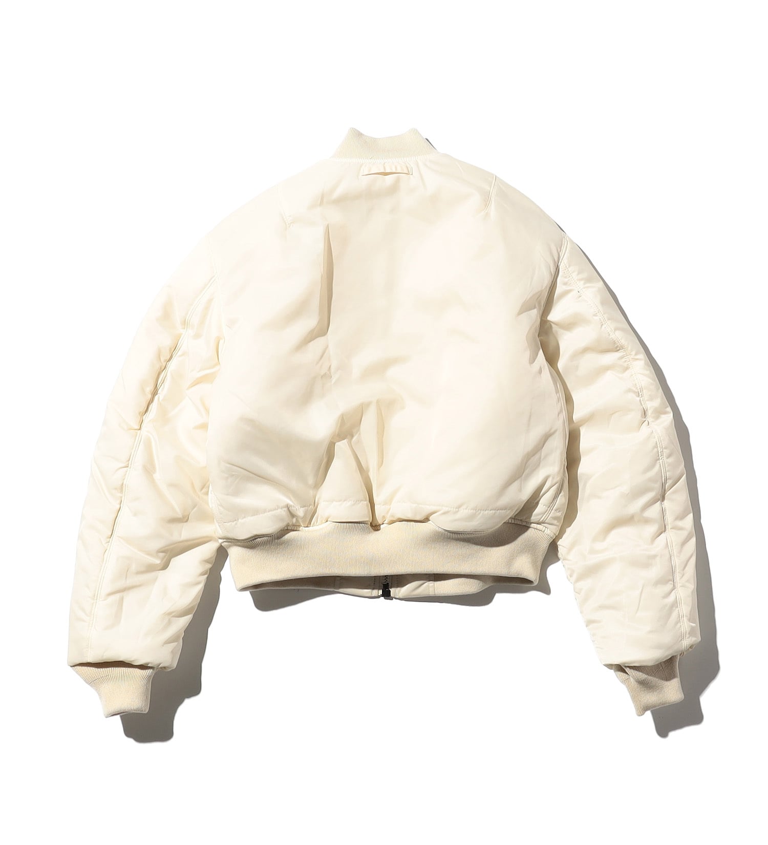 VALLEY APPAREL(バレー アパレル)のレディース MA-1 ショートナイロンジャケット|ジャケット/アウター/ミリタリージャケット/レディース|アイボリー