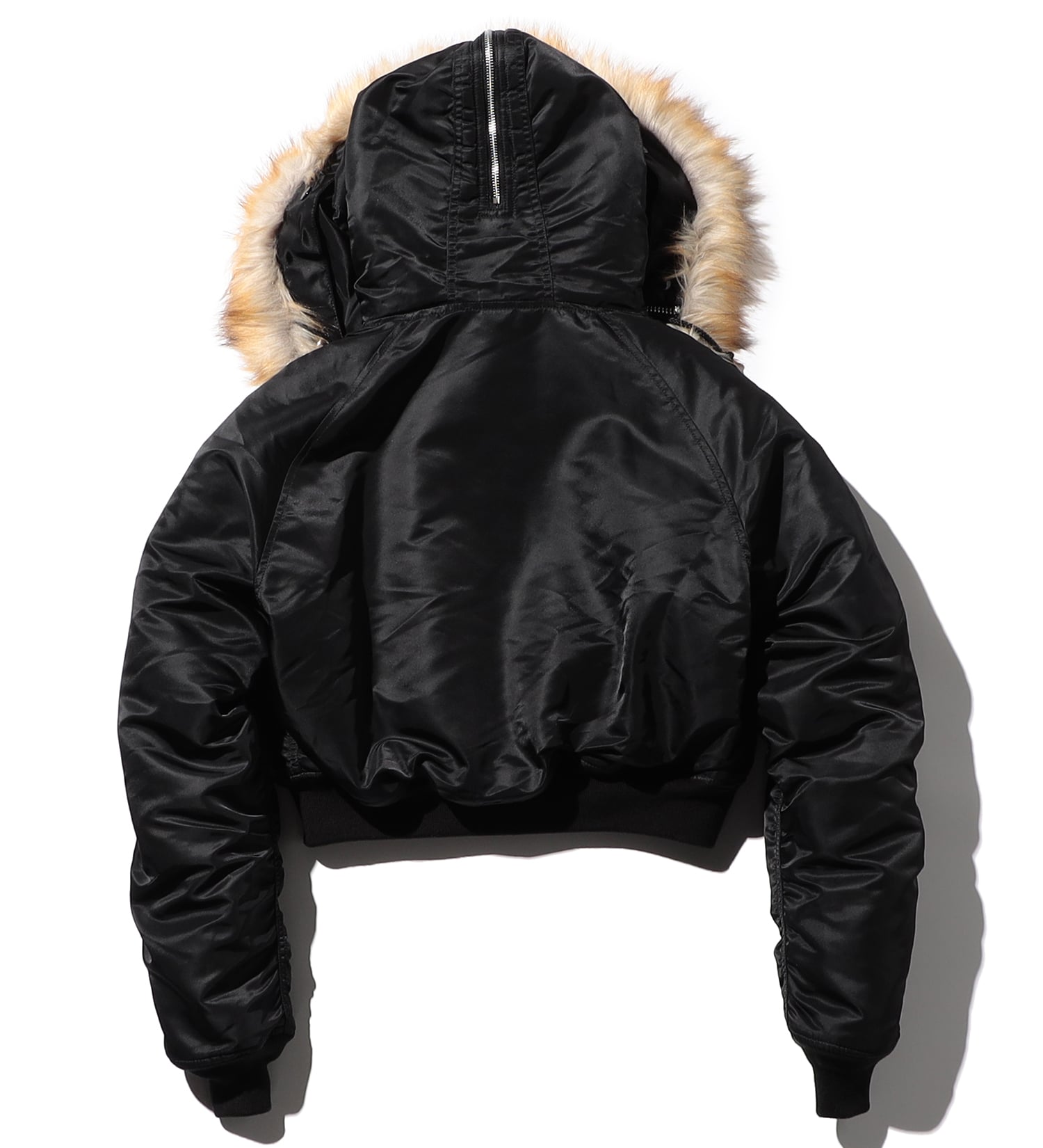VALLEY APPAREL(バレー アパレル)のレディース N-2B ショートナイロンジャケット|ジャケット/アウター/ミリタリージャケット/レディース|ブラック
