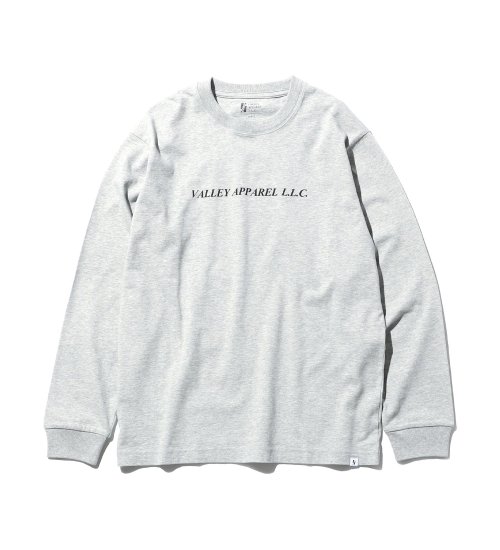 バーティカルロゴプリントTシャツ 長袖