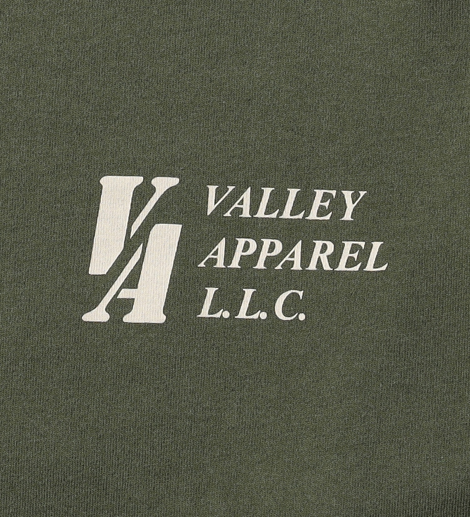 VALLEY APPAREL(バレー アパレル)のスクアドロンパッチプリントTシャツ 長袖|トップス/Tシャツ/カットソー/メンズ|グリーン