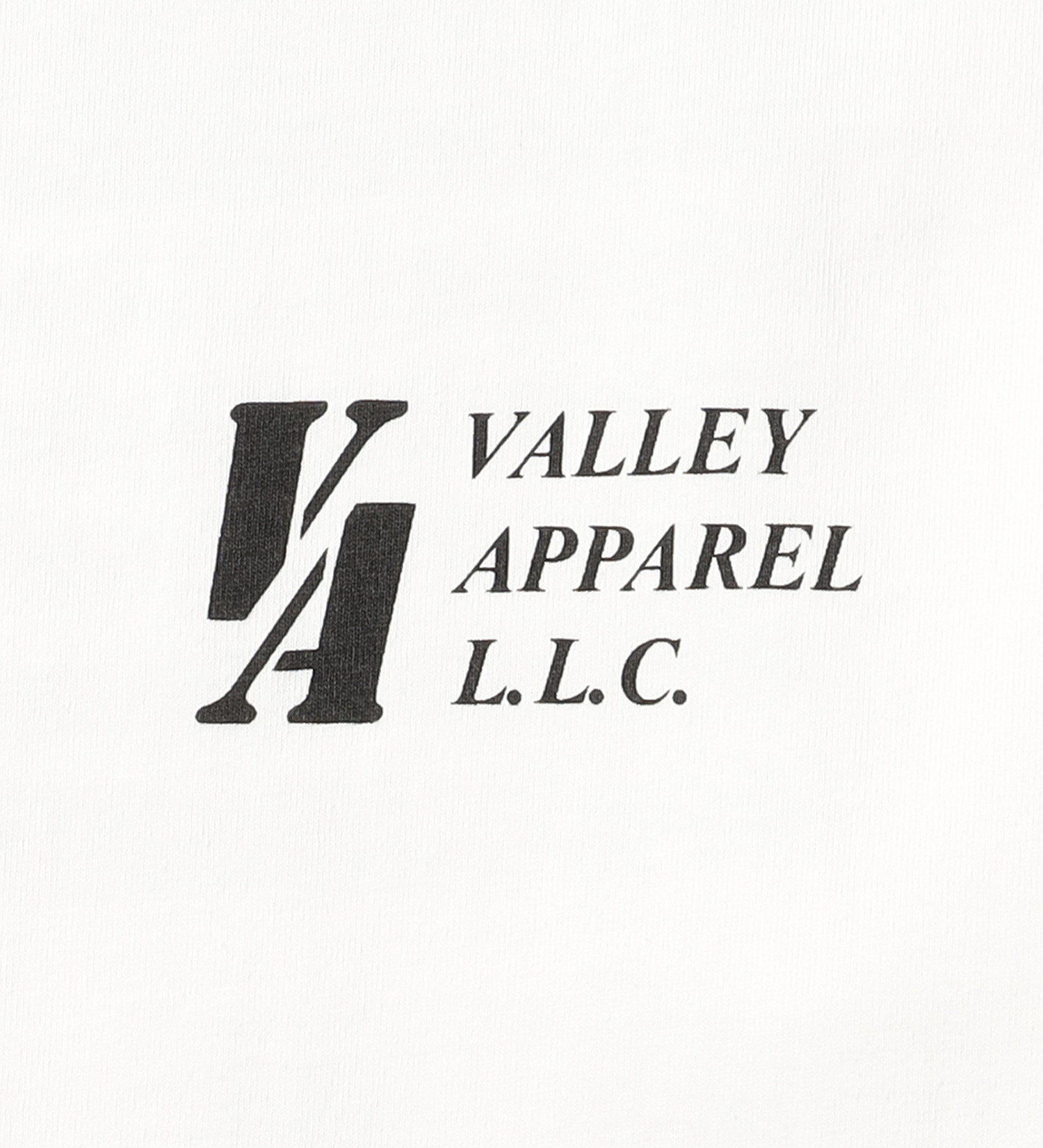 VALLEY APPAREL(バレー アパレル)のスクアドロンパッチプリントTシャツ 長袖|トップス/Tシャツ/カットソー/メンズ|ホワイト