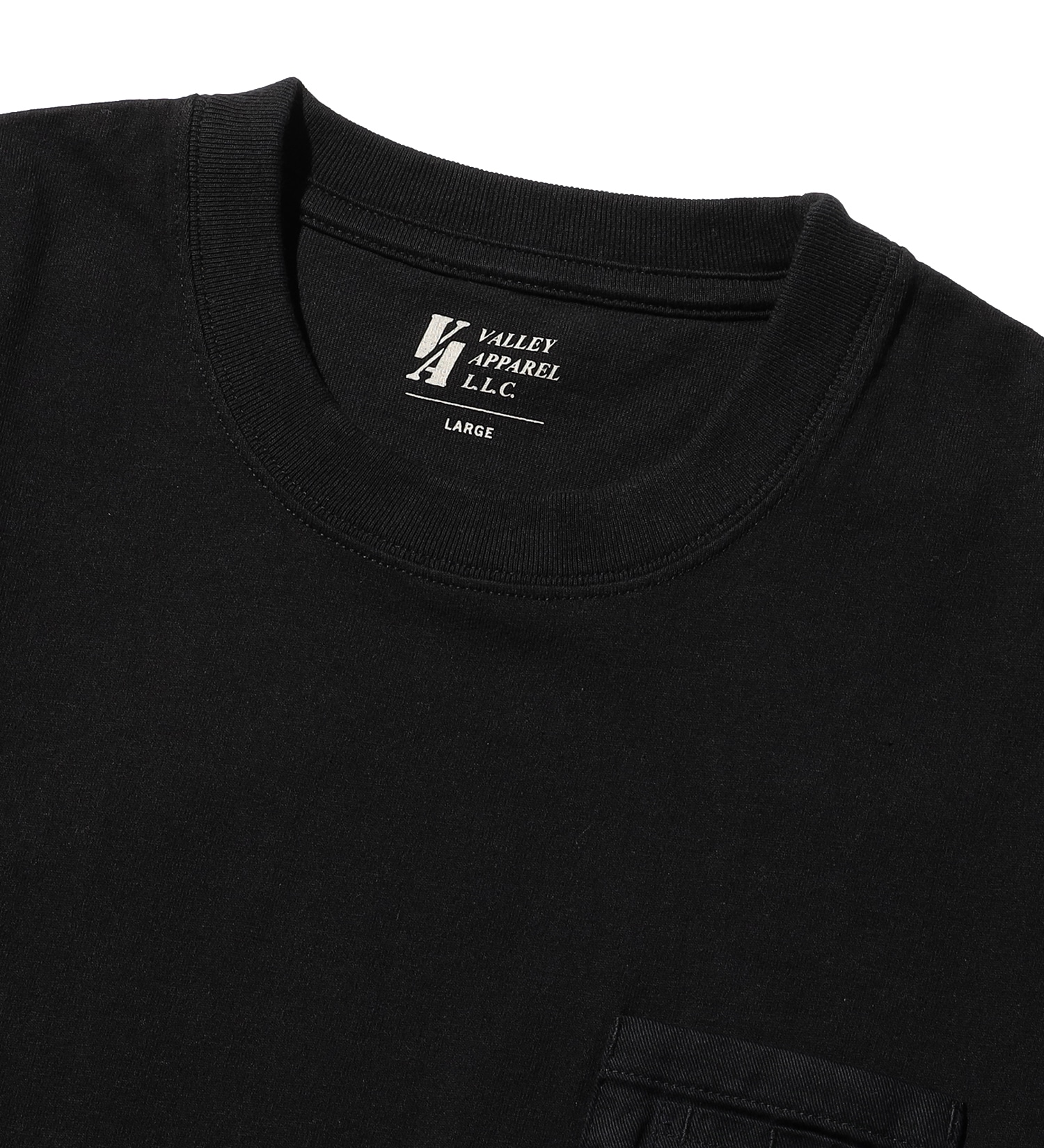 VALLEY APPAREL(バレー アパレル)のユーティリティポケットTシャツ 長袖|トップス/Tシャツ/カットソー/メンズ|ブラック