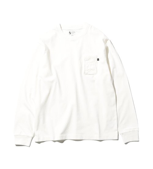 VALLEY APPAREL(バレー アパレル)のユーティリティポケットTシャツ 長袖|トップス/Tシャツ/カットソー/メンズ|ホワイト