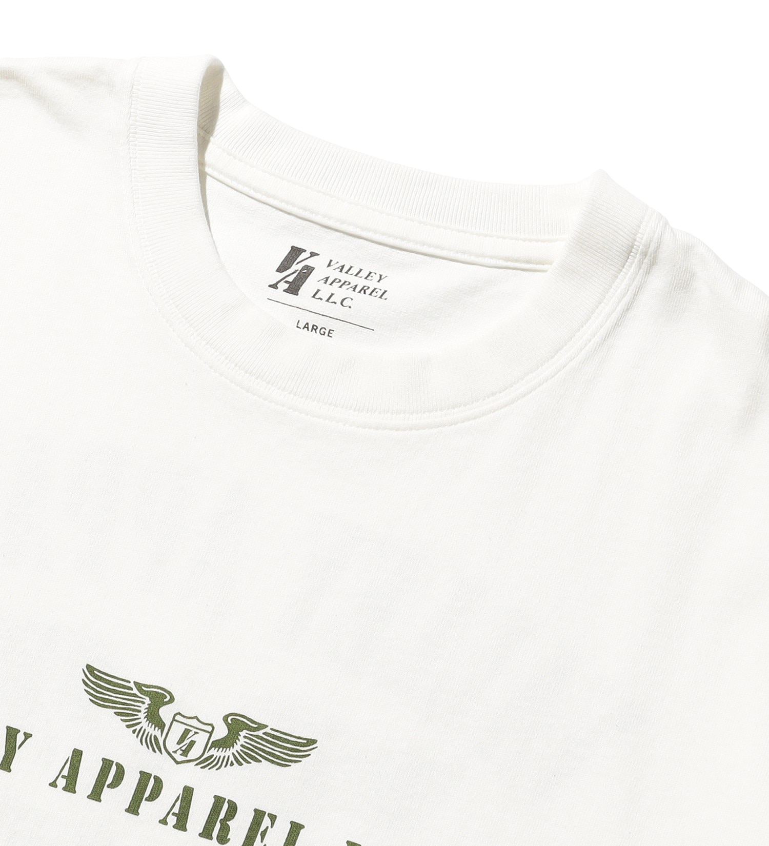 VALLEY APPAREL(バレー アパレル)のウィングマークプリントTシャツ 長袖|トップス/Tシャツ/カットソー/メンズ|ホワイト
