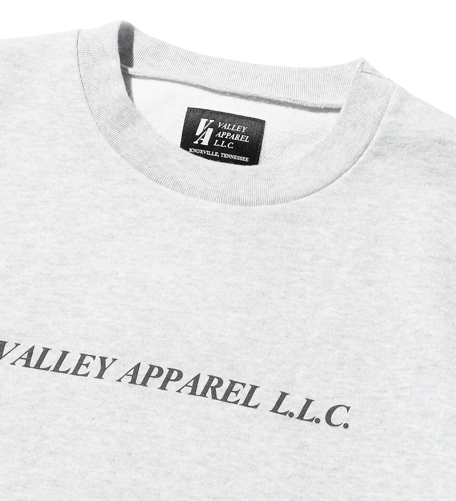 VALLEY APPAREL(バレー アパレル)のバーティカルロゴクルーネックスウェット|トップス/スウェット/メンズ|ヘザ-グレー