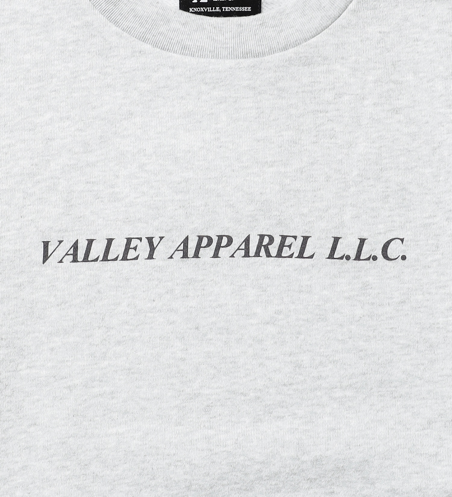 VALLEY APPAREL(バレー アパレル)のバーティカルロゴクルーネックスウェット|トップス/スウェット/メンズ|ヘザ-グレー