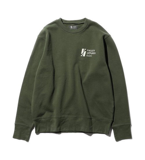 VALLEY APPAREL(バレー アパレル)のスタジャンワッペン風クルーネックスウェット|トップス/スウェット/メンズ|ヘザ－グレー