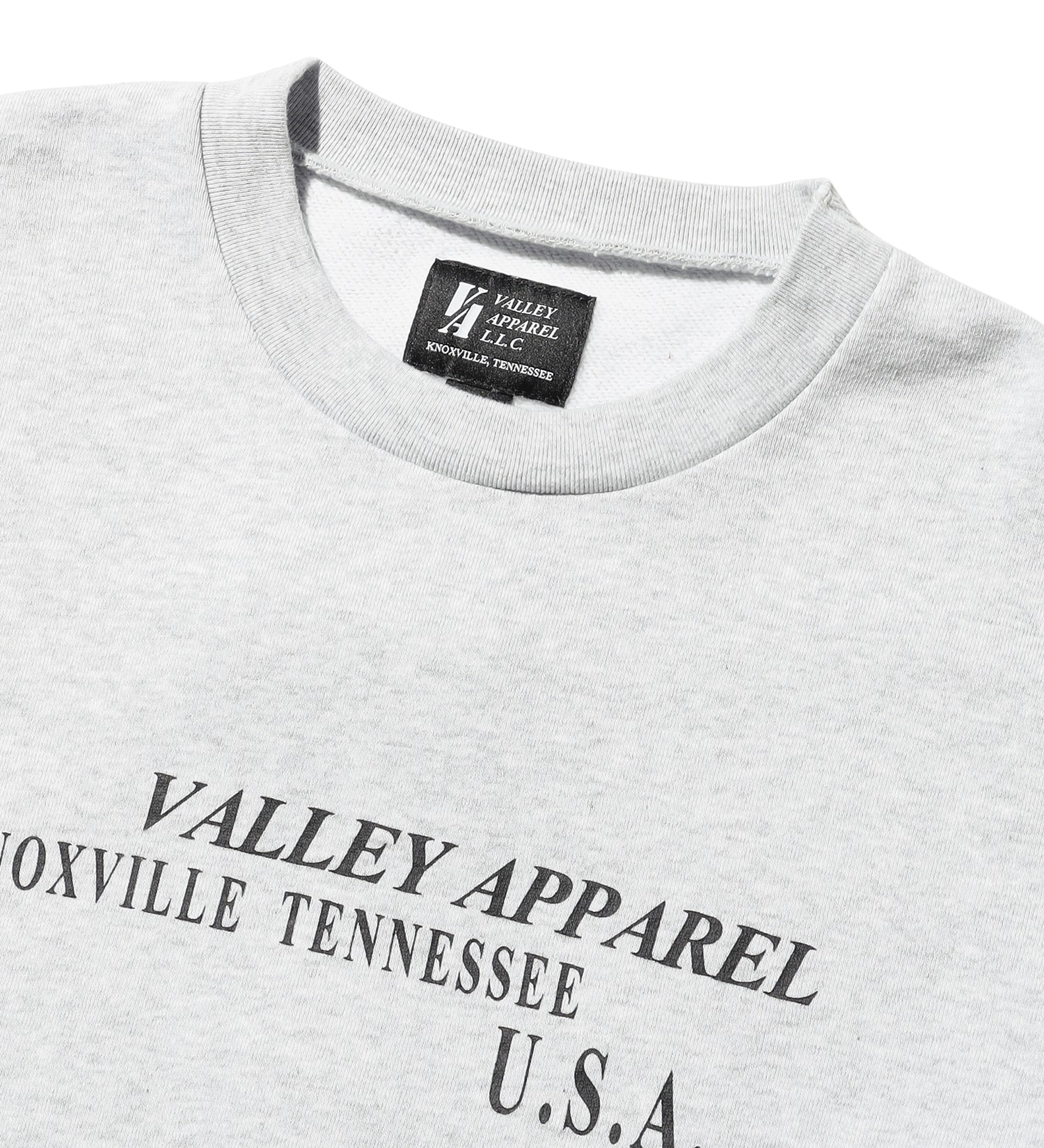 VALLEY APPAREL(バレー アパレル)のヒストリープリントクルーネックスウェット|トップス/スウェット/メンズ|ヘザ-グレー