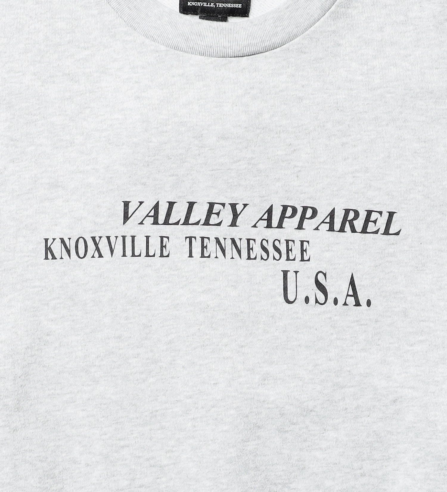 VALLEY APPAREL(バレー アパレル)のヒストリープリントクルーネックスウェット|トップス/スウェット/メンズ|ヘザ-グレー