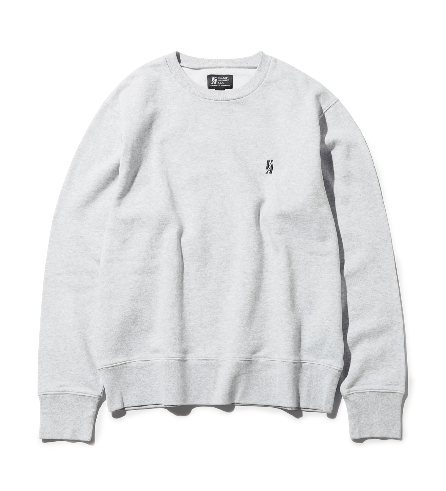 VALLEY APPAREL(バレー アパレル)のベーシックエンブレムクルーネックスウェット|トップス/スウェット/メンズ|ヘザ-グレー