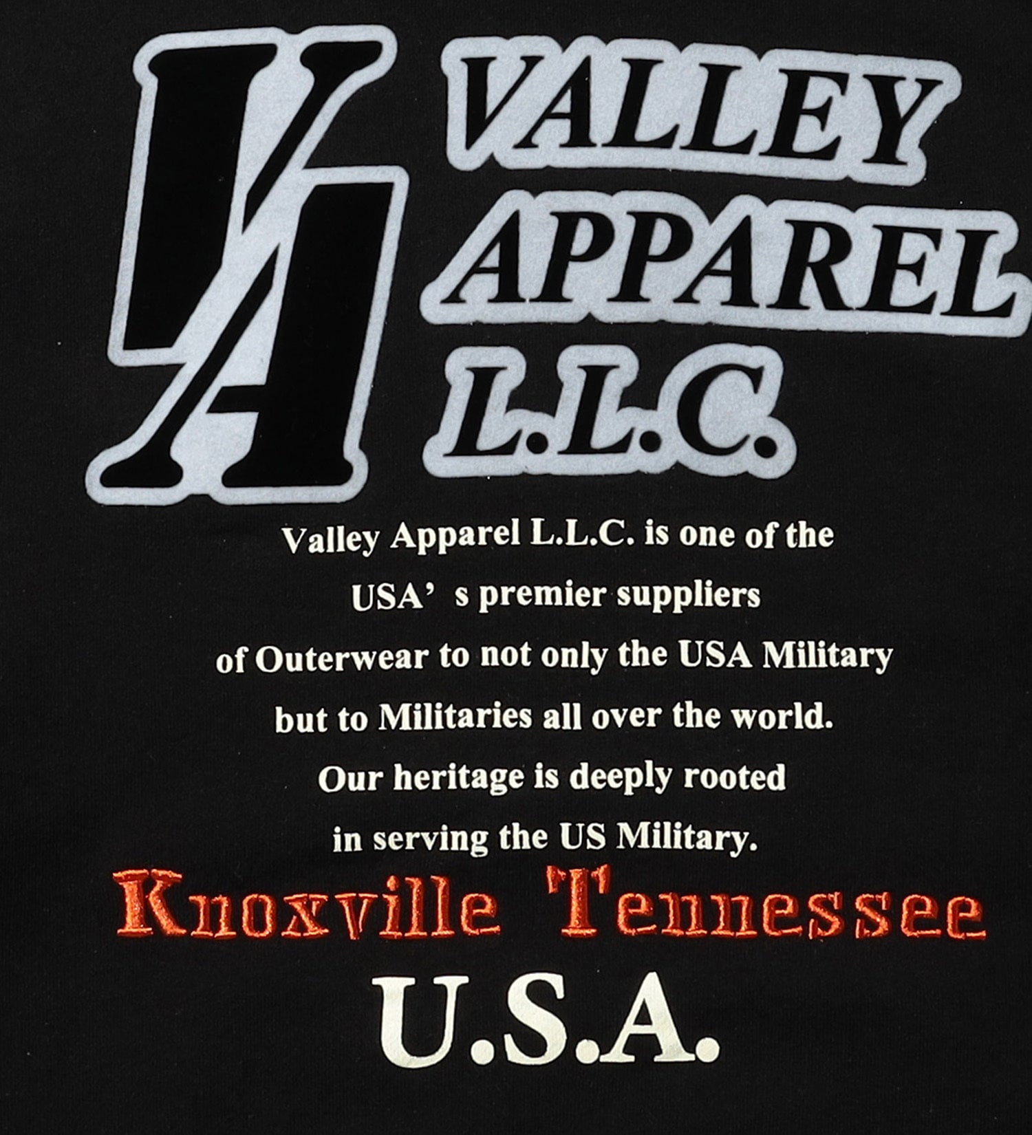 VALLEY APPAREL(バレー アパレル)のアイコンフロッキーパーカー|トップス/パーカー/メンズ|ブラック