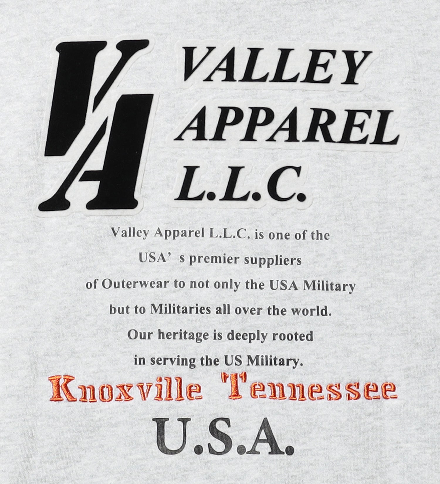 VALLEY APPAREL(バレー アパレル)のアイコンフロッキーパーカー|トップス/パーカー/メンズ|ヘザ－グレー