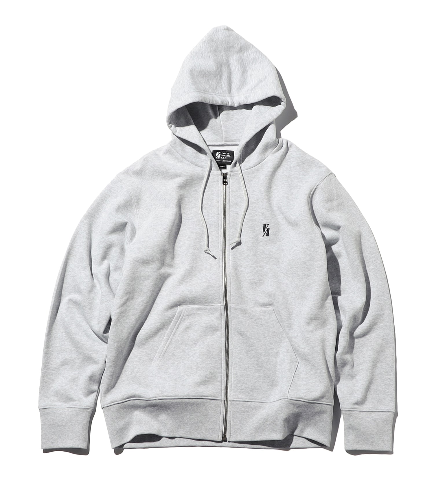 VALLEY APPAREL(バレー アパレル)のベーシックエンブレムジップパーカー|トップス/パーカー/メンズ|ヘザ-グレー