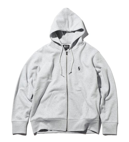 VALLEY APPAREL(バレー アパレル)のベーシックエンブレムジップパーカー|トップス/パーカー/メンズ|ヘザ－グレー