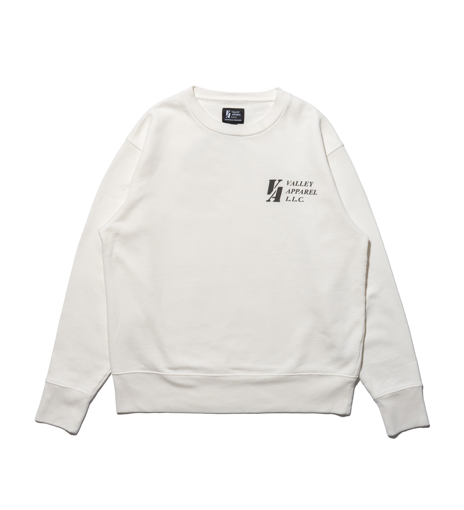 VALLEY APPAREL(バレー アパレル)のカレッジロゴ クルーネックスウェット|トップス/スウェット/メンズ|ホワイト