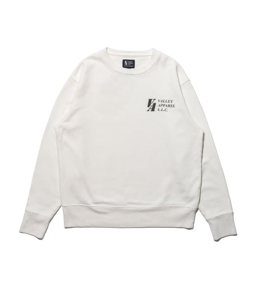 VALLEY APPAREL(バレー アパレル)のカレッジロゴ クルーネックスウェット|トップス/スウェット/メンズ|ホワイト