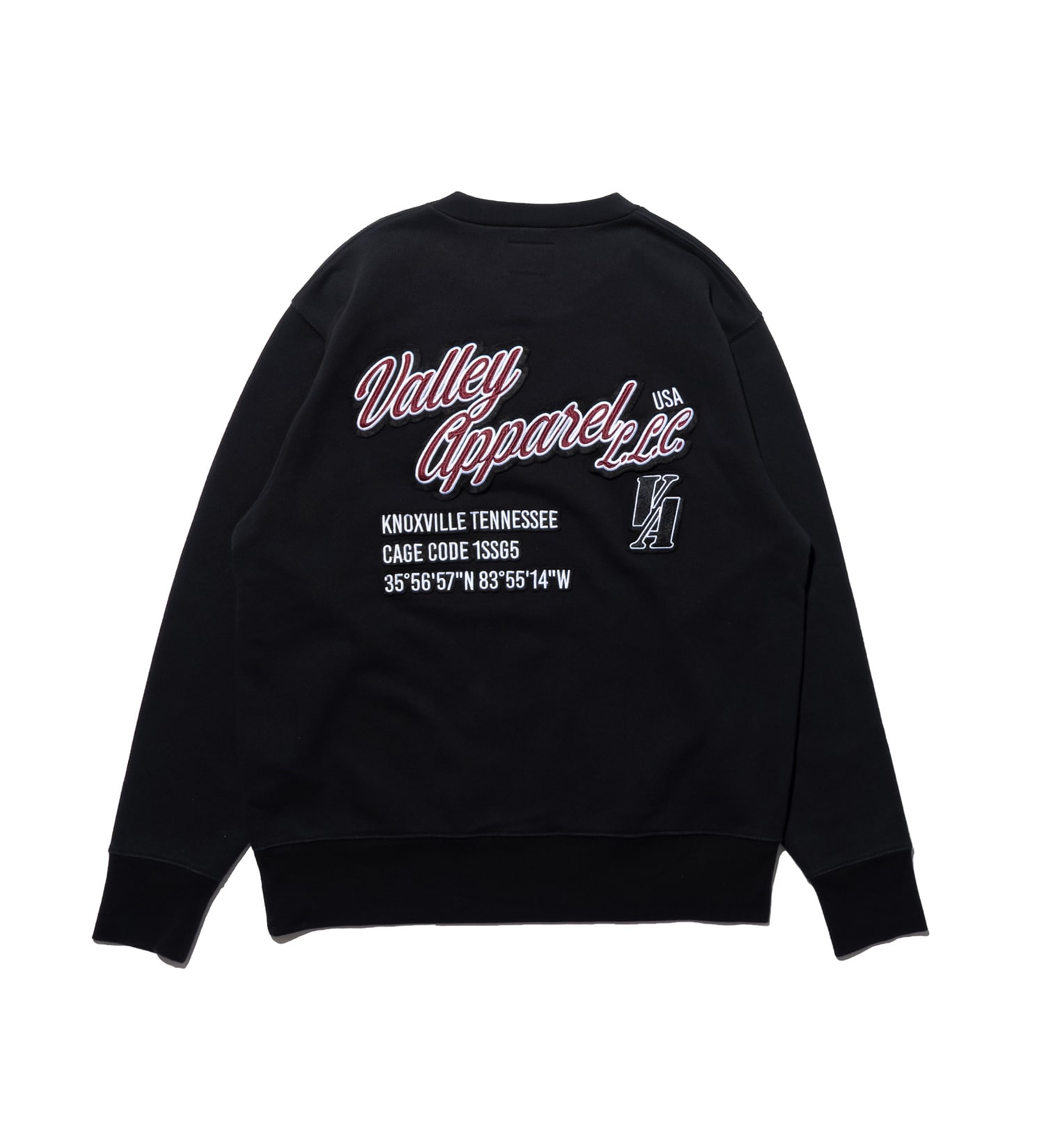 VALLEY APPAREL(バレー アパレル)のスタジアム クルーネックスウェット|トップス/スウェット/メンズ|ブラック