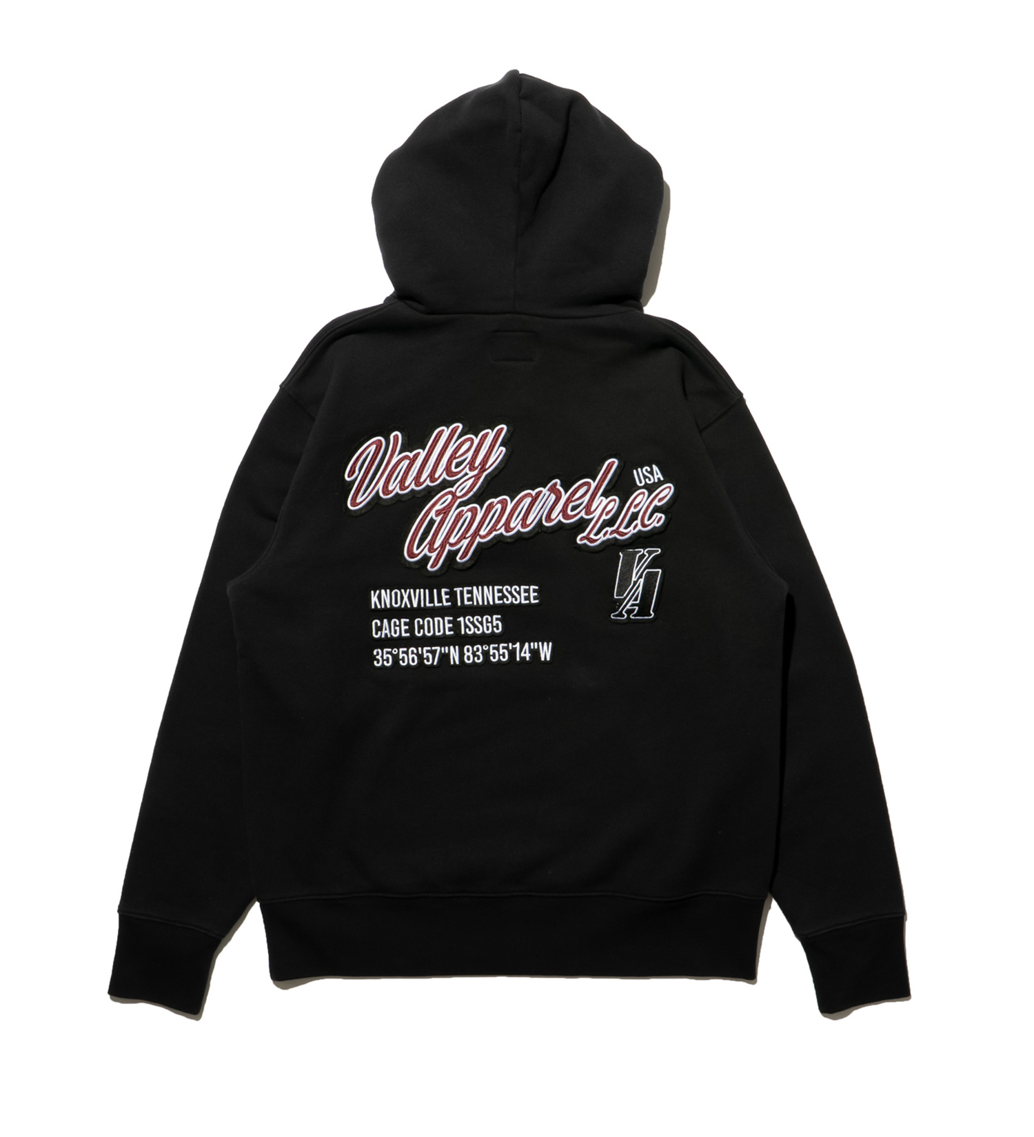 VALLEY APPAREL(バレー アパレル)のパッチ プルオーバーパーカー|トップス/パーカー/メンズ|ブラック