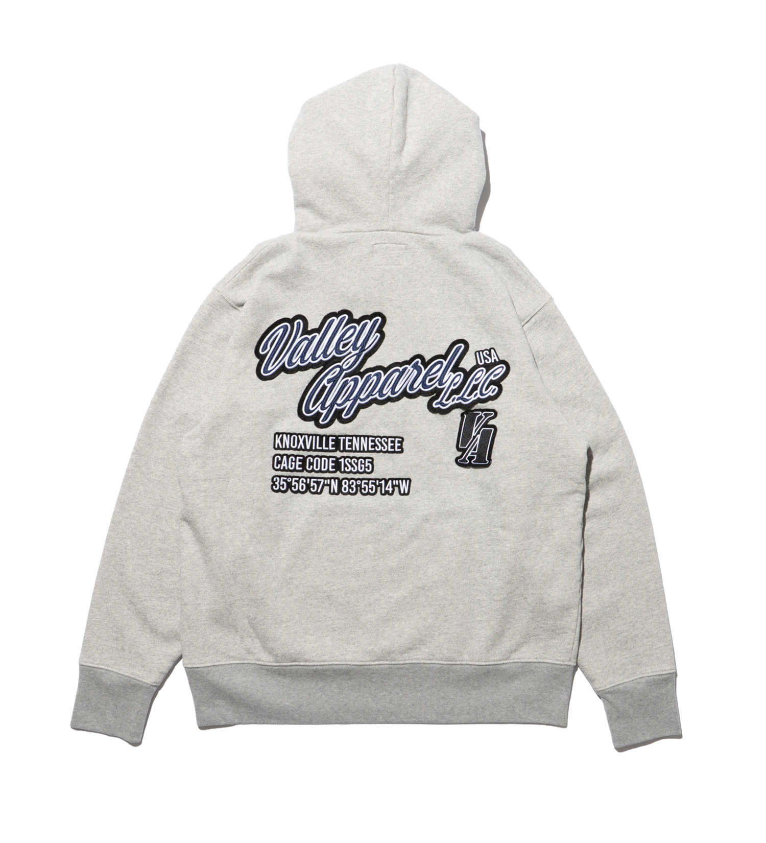 VALLEY APPAREL(バレー アパレル)のパッチ プルオーバーパーカー|トップス/パーカー/メンズ|ヘザ－グレー
