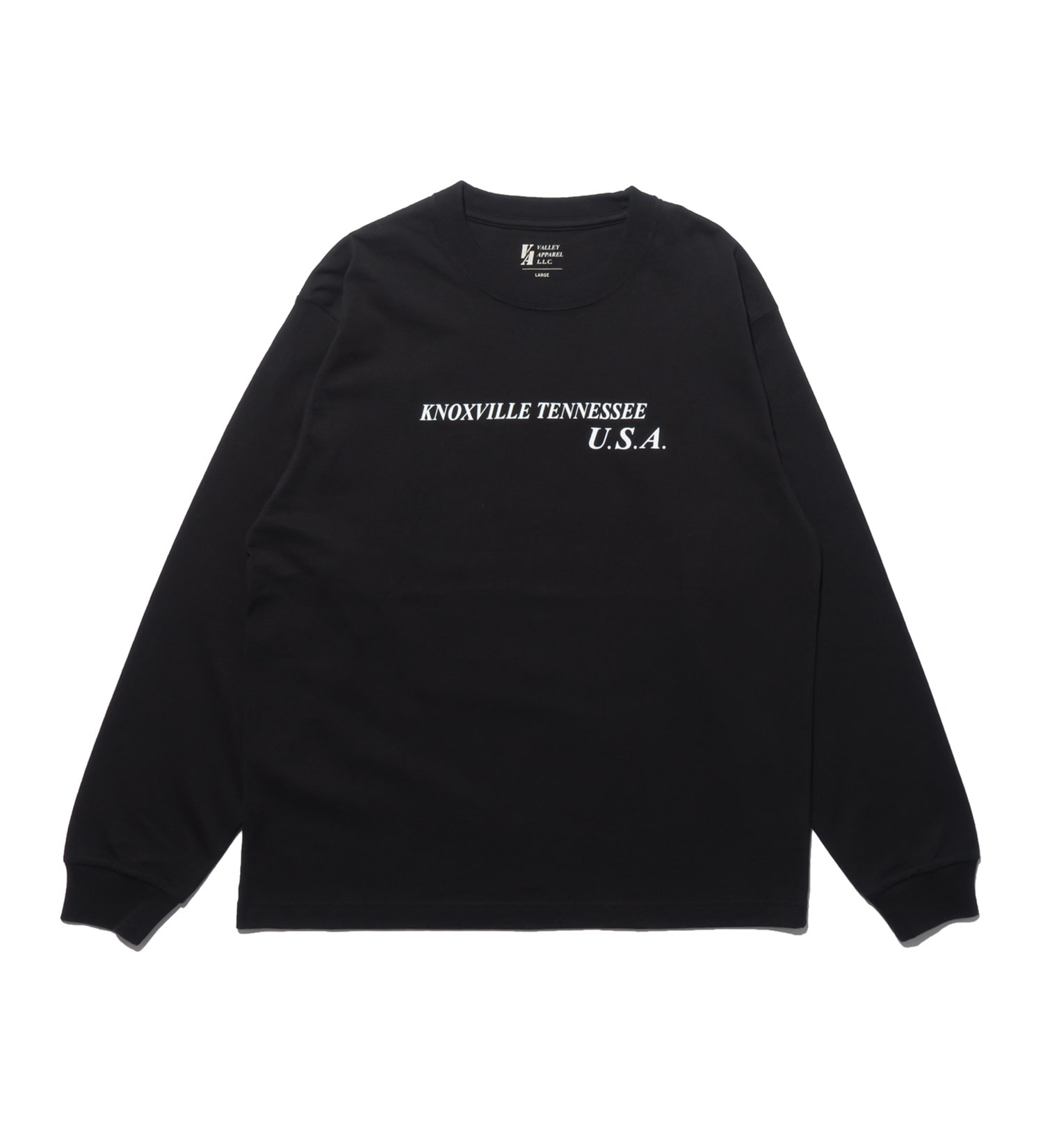 VALLEY APPAREL(バレー アパレル)のヒストリー 長袖Tシャツ|トップス/Tシャツ/カットソー/メンズ|ブラック