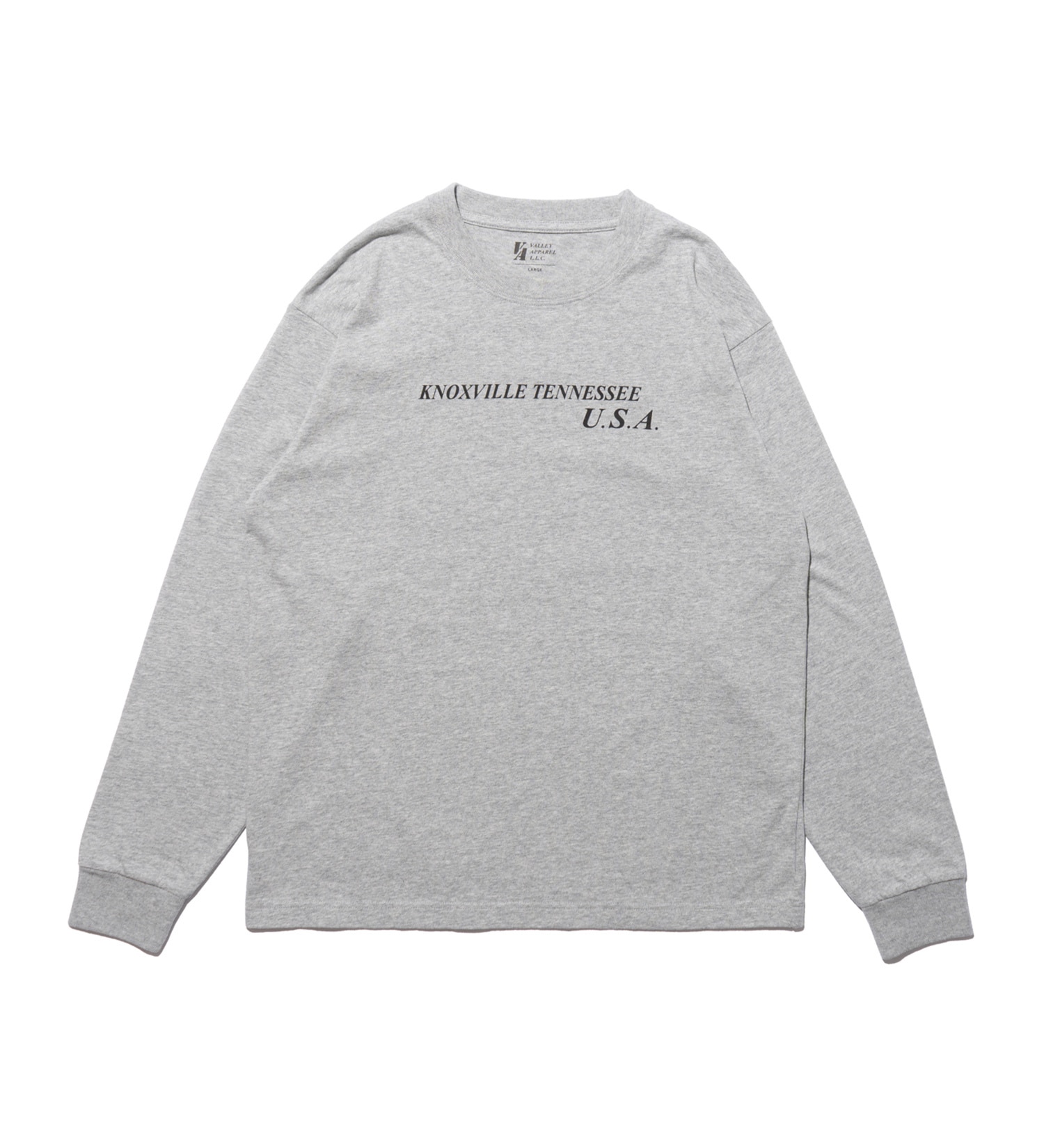 VALLEY APPAREL(バレー アパレル)のヒストリー 長袖Tシャツ|トップス/Tシャツ/カットソー/メンズ|ヘザ－グレー