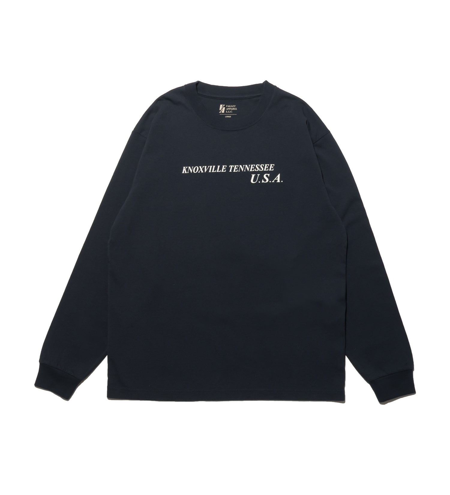 VALLEY APPAREL(バレー アパレル)のヒストリー 長袖Tシャツ|トップス/Tシャツ/カットソー/メンズ|ネイビー