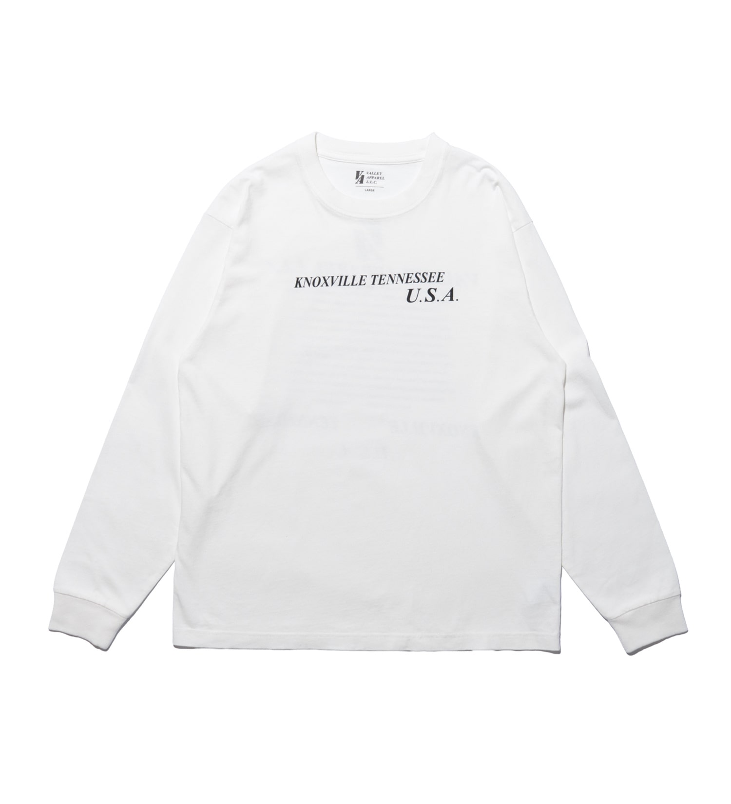 VALLEY APPAREL(バレー アパレル)のヒストリー 長袖Tシャツ|トップス/Tシャツ/カットソー/メンズ|ホワイト