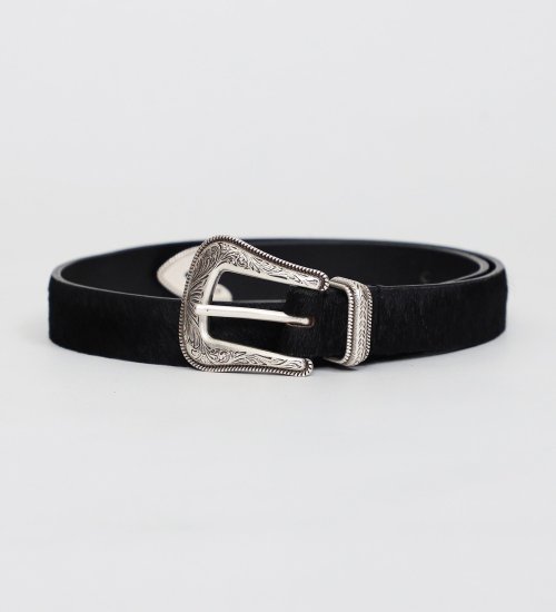 Wrangler(ラングラー)のWrangler HIAR ON HIDEベルト|ファッション雑貨/ベルト/メンズ|ブラック