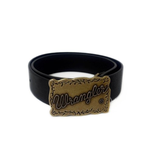 Wrangler(ラングラー)の【ポイントアップ対象】Wragler COWBOYバックルベルト|ファッション雑貨/ベルト/メンズ|ブラック