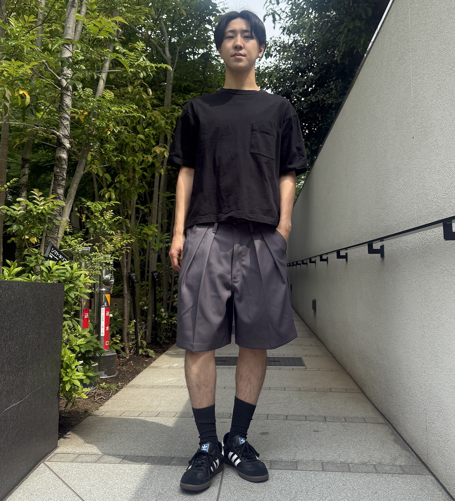 Wrangler(ラングラー)のWRANCHER タックスラックスショーツ|パンツ/パンツ/メンズ|グレー