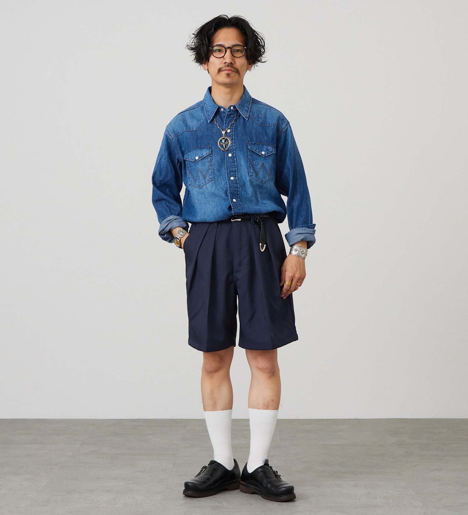 Wrangler(ラングラー)のWRANGLER WRANCHER/ランチャーショーツ /ショートパンツ|パンツ/パンツ/メンズ|ネイビー