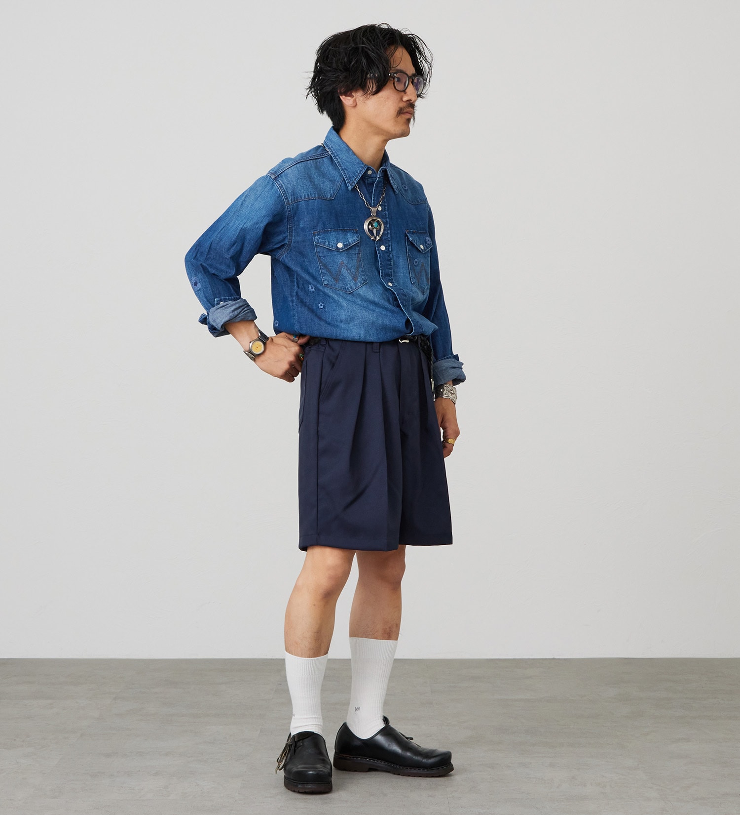 Wrangler(ラングラー)のWRANGLER WRANCHER/ランチャーショーツ /ショートパンツ|パンツ/パンツ/メンズ|ネイビー