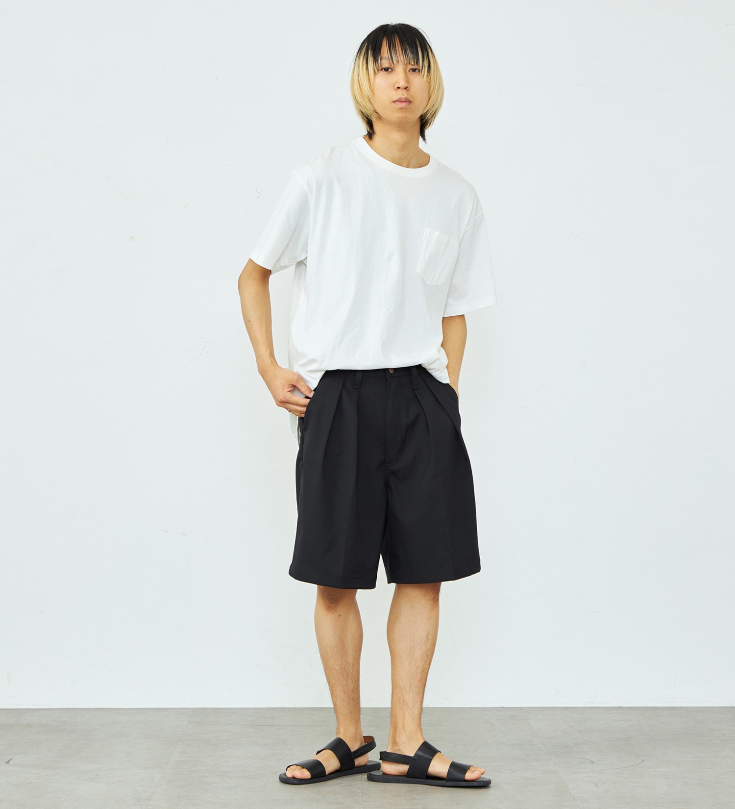 Wrangler(ラングラー)のWRANCHER タックスラックスショーツ|パンツ/パンツ/メンズ|ブラック