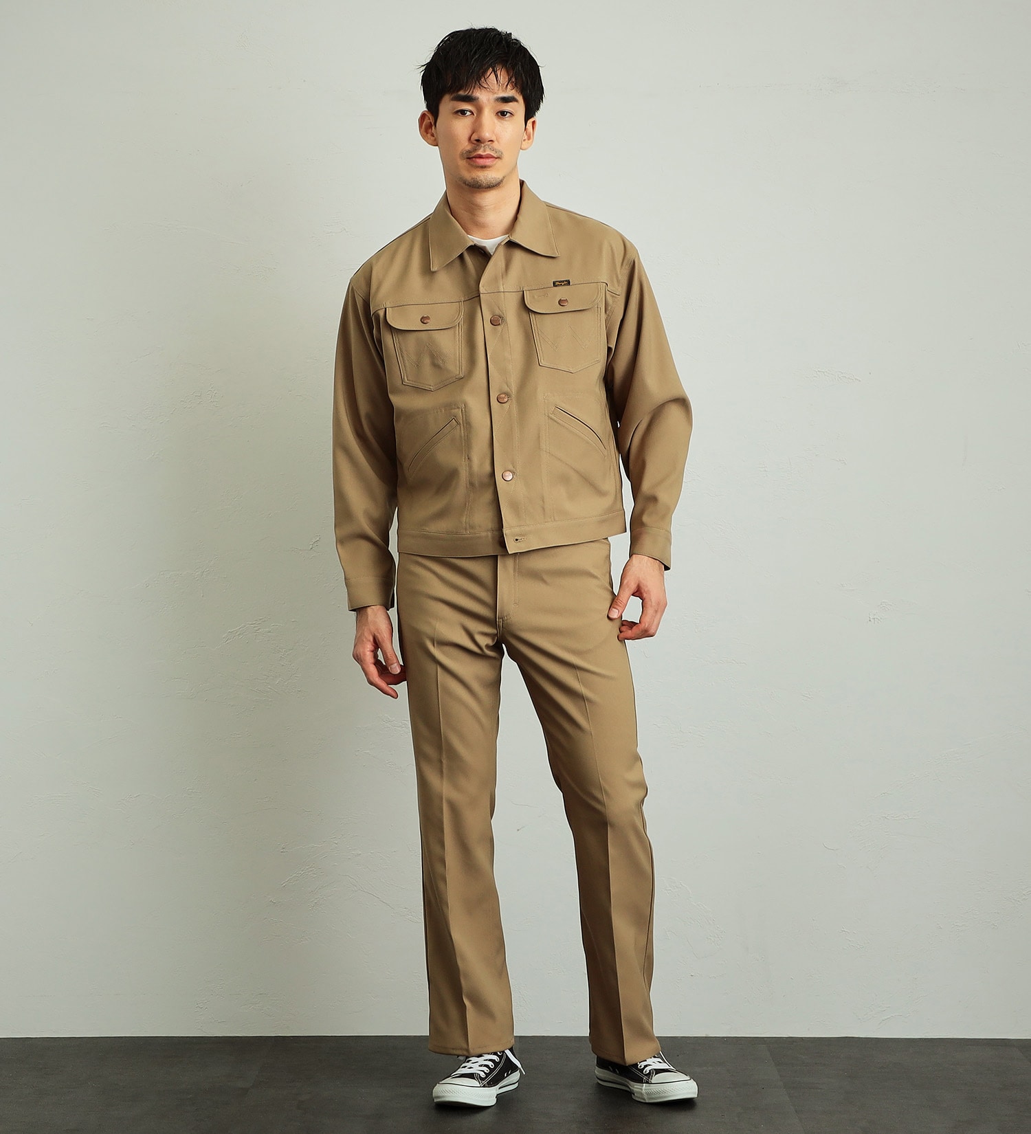 Wrangler(ラングラー)の【試着対象】【ベストセラー】WRANGLER WRANCHER/ランチャー フレアードレスパンツ（レングス74cm）|パンツ/パンツ/メンズ|ベージュ