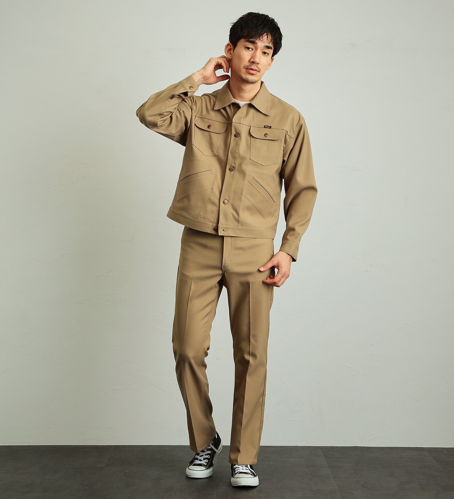 Wrangler(ラングラー)の【試着対象】【ベストセラー】WRANGLER WRANCHER/ランチャー フレアードレスパンツ（レングス74cm）|パンツ/パンツ/メンズ|ベージュ