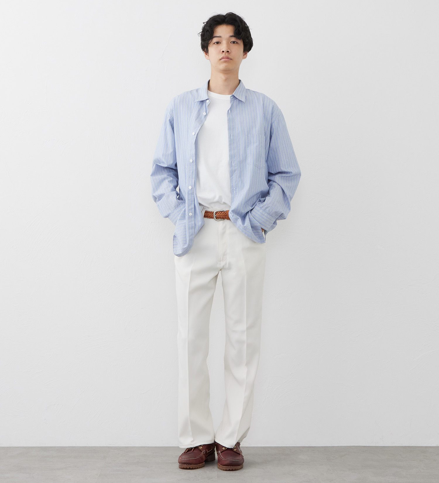 Wrangler(ラングラー)のWRANGLER WRANCHER/ランチャー フレアードレスパンツ（レングス74cm）【セットアップ対応】|パンツ/パンツ/メンズ|アイボリー