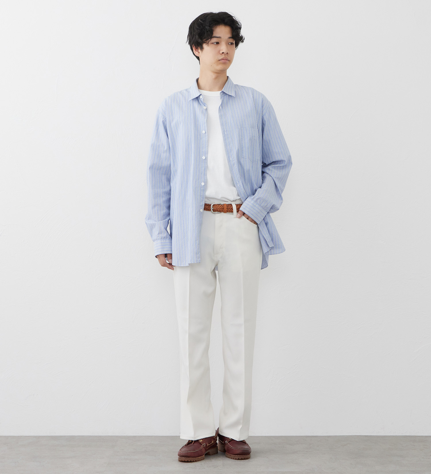 Wrangler(ラングラー)のWRANGLER WRANCHER/ランチャー フレアードレスパンツ（レングス74cm）【セットアップ対応】|パンツ/パンツ/メンズ|アイボリー