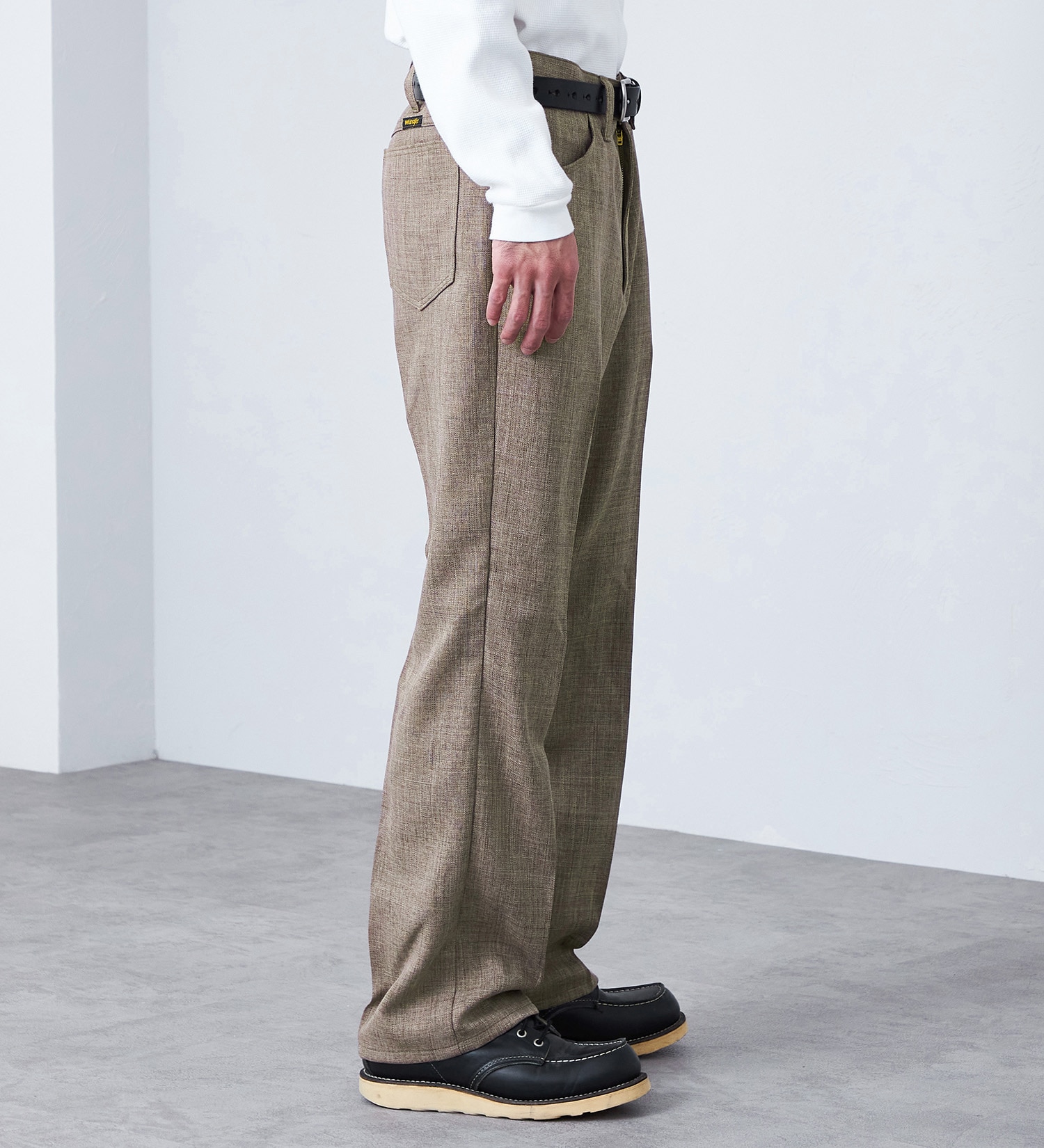 Wrangler(ラングラー)のWRANGLER WRANCHER/【リネンライク】ランチャーフレアードレスパンツ|パンツ/パンツ/メンズ|ベージュ